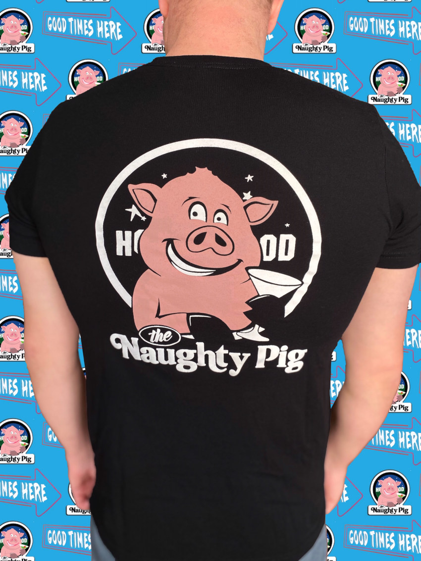The Naughty Pig shirt back